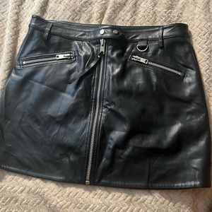 ALL SAINTS LEATHER SKIRT SIZE 10